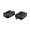 Resin Rubber Grip Pedal 9/16" Bicycle Cycle Bike Amber Reflectors Anti-Slip view 4