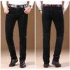 Idopy Men`s Business Slim-Fit 5-Pocket Comfort Corduroy Dress Pants Black/32 view 2