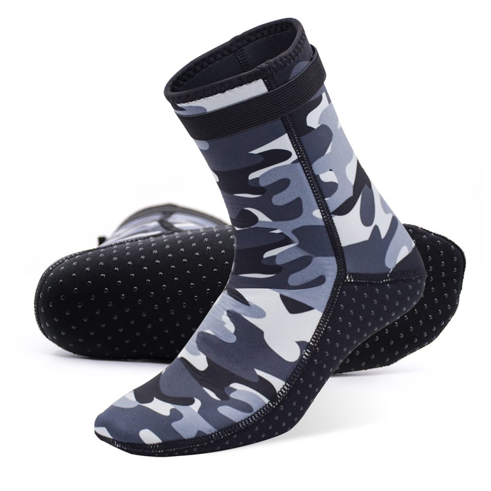 Panzexin 3mm Neoprene Diving Socks - Wetsuit Sand-Proof Scuba Snorkeling Fins Socks for Beach Water Sports
