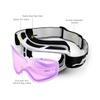 JULI Snowboard & Ski Goggles - Premium Snow GogglesArctic White/Purple Sapphire view 3