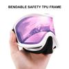 JULI Snowboard & Ski Goggles - Premium Snow GogglesArctic White/Purple Sapphire view 4