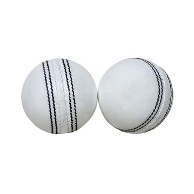 AnNafi White Cricket Ball | White Color Leather Cricket Balls For Practice A Grade Handstitched | Senior Official Hard & Seasoned |No Stamp For Indoor and Outdoor Practice & Training Cricket Ball (2)