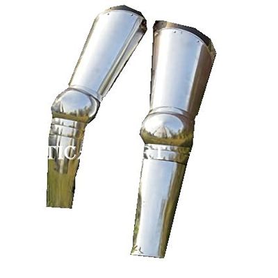Medieval Leg Guards Leg Armor, Gothic Upper Leg- Knees and Greaves Steel Costume