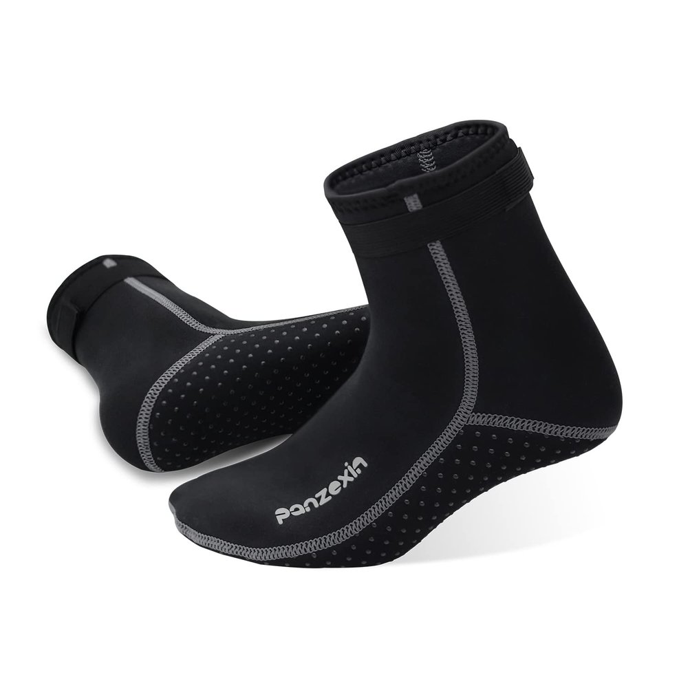 Panzexin 3mm Neoprene Diving Socks, Wetsuit Sand-Proof Scuba Snorkeling Fins for Beach Water Sports