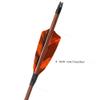 Obert 12pcs Archery Carbon Arrows 31 inch Spine 400 with 4" Feathers Fletching & 100 Grain Removable Tips for Compound & Recurve Bow view 4