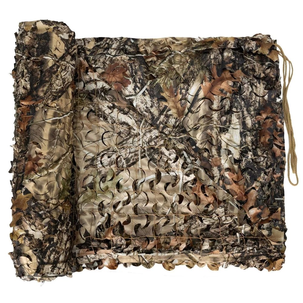 LOOGU Camo Netting, 3D Bionic Tree Camouflage Netting Blind Material for Hunting Covering Party Decoration - 10 x 13 Feet