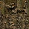 LOOGU Camo Netting, 3D Bionic Tree Camouflage Netting Blind Material for Hunting Covering Party Decoration - 10 x 13 Feet view 2