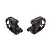 AB Tools Juniour Kids Resin Rubber Grip Pedal 9/16" Bicycle Cycle Bike Amber Reflectors view 2
