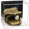 Better Display Cases Acrylic Baseball Catchers Glove Display Case with Mirror and White Base (A011/V16) view 1