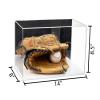 Better Display Cases Acrylic Baseball Catchers Glove Display Case with Mirror and White Base (A011/V16) view 2