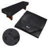 GSE Games & Sports Expert 14' Black Heavy-Duty Leatherette Shuffleboard Table Cover for Shuffleboard Table Accessories view 1