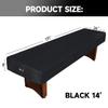 GSE Games & Sports Expert 14' Black Heavy-Duty Leatherette Shuffleboard Table Cover for Shuffleboard Table Accessories view 2