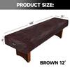 GSE Games & Sports Expert 12' Brown Heavy-Duty Leatherette Shuffleboard Table Cover for Shuffleboard Table Accessories view 2