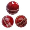 AnNafi Red Cricket Ball | Leather Cricket Balls for Practice A Grade Handstitched | Senior Official Hard & Seasoned |No Stamp for Indoor and Outdoor Practice & Training Cricket Ball (3) view 1