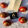 AnNafi Red Cricket Ball | Leather Cricket Balls for Practice A Grade Handstitched | Senior Official Hard & Seasoned |No Stamp for Indoor and Outdoor Practice & Training Cricket Ball (3) view 4