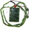 2.3" China Certified Nature Hetian Nephrite Green Jade Lucky Pine Tree Hand Carved Necklace Pendant 2533 view 2