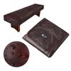 GSE Games & Sports Expert 9' Brown Heavy-Duty Leatherette Shuffleboard Table Cover for Shuffleboard Table Accessories view 1