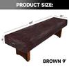 GSE Games & Sports Expert 9' Brown Heavy-Duty Leatherette Shuffleboard Table Cover for Shuffleboard Table Accessories view 2