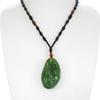 2" China Certified Nature Hetian Nephrite Green Jade Fortune Fish and Lotus Hand Carved Necklace Pendant 2541 view 1
