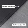 GSE Games & Sports Expert 16' Black Heavy-Duty Leatherette Shuffleboard Table Cover for Shuffleboard Table Accessories view 4