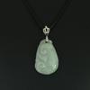 1.3" China Certified Grade A Nature Hisui Jadeite Jade Lucky Ruyi Hand Carved Neckalce Pendants (S925) 8652 view 2