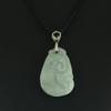1.3" China Certified Grade A Nature Hisui Jadeite Jade Lucky Ruyi Hand Carved Neckalce Pendants (S925) 8652 view 3