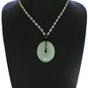 1.6" China Certified Grade A Nature Hisui Jadeite Jade Safety Button Hand Carved Neckalce Pendants 4712 view 1