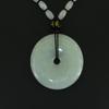 1.6" China Certified Grade A Nature Hisui Jadeite Jade Safety Button Hand Carved Neckalce Pendants 4712 view 3