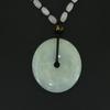 1.6" China Certified Grade A Nature Hisui Jadeite Jade Safety Button Hand Carved Neckalce Pendants 4712 view 4
