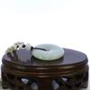 1.8" China Certified Grade A Nature Hisui Jadeite Jade Safety Button Hand Carved Neckalce Pendants 4713 view 4