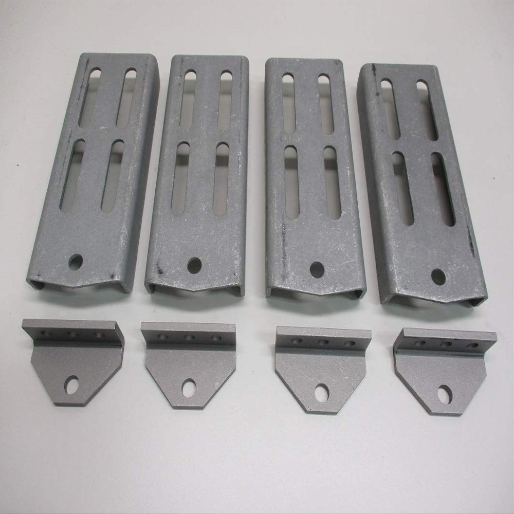 CTW (4) Aluminum Boat Pontoon Trailer 9.75" Bolster Bunk Board Swivel Bracket Kits