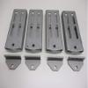 CTW (4) Aluminum Boat Pontoon Trailer 9.75" Bolster Bunk Board Swivel Bracket Kits view 1
