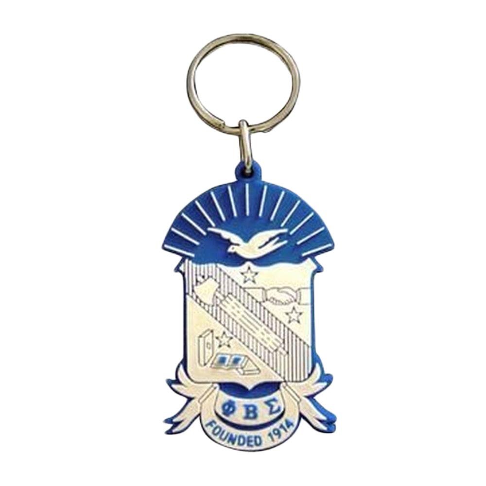 Greekgear Phi Beta Sigma PVC Crest Key Chain