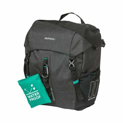Basil Unisex Adult's Einzelpacktasche-2179234770 Single Bag, Black Melee, 9 L
