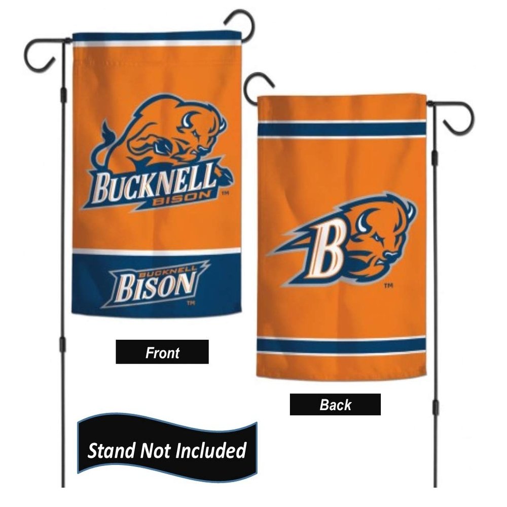 Bucknell Bison Garden Flag 12.5 x 18 Inch Double Sided College Yard Banner Flag Is Printed in the USA and Licensed by Wincraft