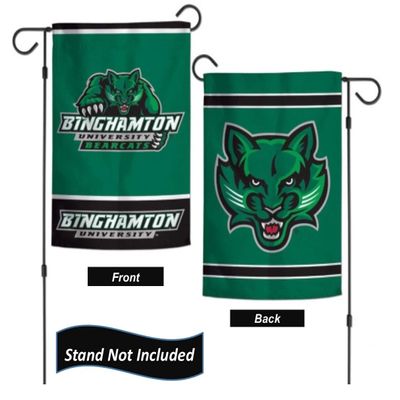 Binghamton University Bearcats Garden Flag 12.5 x 18 Inch Double Sided College Yard Banner Flag Is Printed in the USA and Licensed by Wincraft