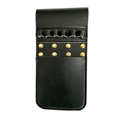 Weatlake Cow Leather Archery Arrow Quiver Pocket Holder Pouch Bag Side Hip Belt Waist Black