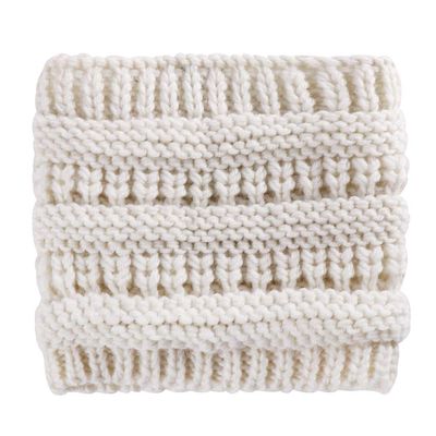 LeJulyeekay Winter Hair Wrap Crochet Turban Headband for Women Crocheted Headwrap for Girls Off-White