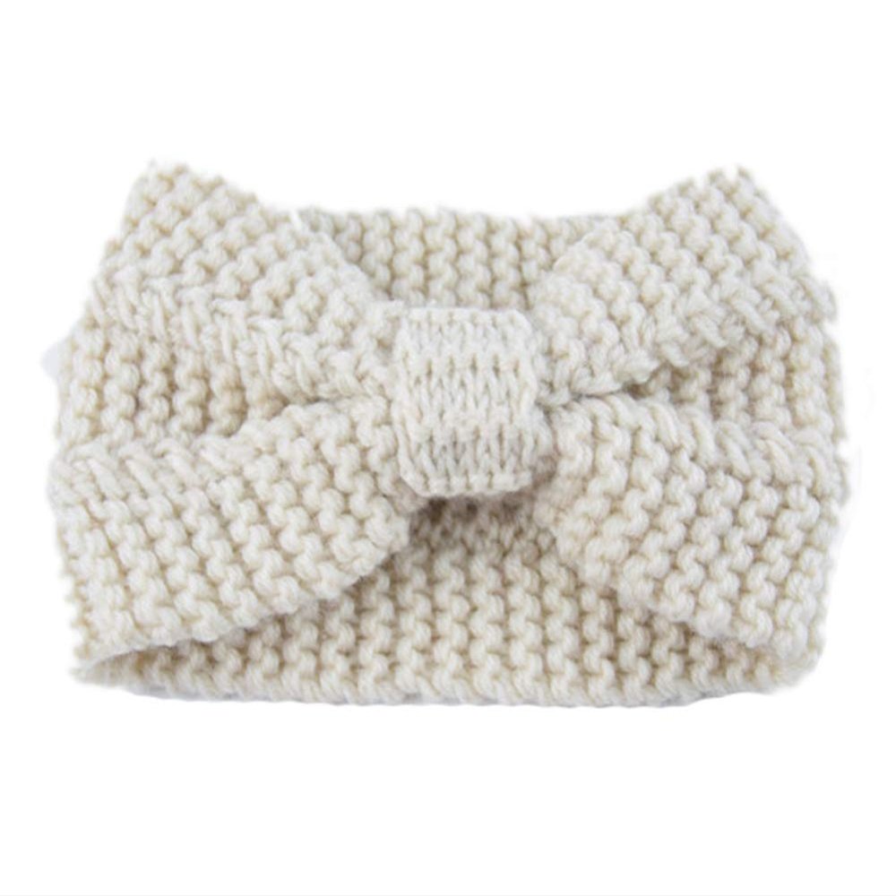 Cable Knit Head Wrap Headband Ear Warmers for Women Hair Bands Pack Winter Hats Off-White