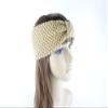 Cable Knit Head Wrap Headband Ear Warmers for Women Hair Bands Pack Winter Hats Off-White view 4
