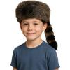 ArtCreativity Faux Fur Raccoon Hat for Kids and Adults - Animal Coonskin Cap with Faux Fur Tail - Wild Frontiersman Davy Crocket Costume Accessory - Soft Plush Polyester Fabric view 1