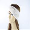 Cable Knit Head Wrap Headband Ear Warmers for Women Hair Bands Pack Winter Hats Off-White view 4
