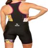 SLS3 Triathlon Suits Women - One Piece Tri Suit Women with Comfortable and Durable FRT Fabric - No Shelf Bra (Flora, Small) view 2