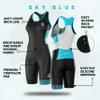 SLS3 Triathlon Suits Women Pro Trisuit, Sky Blue, X-Small view 3