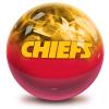 Strikeforce Bowling NFL Kansas City Chiefs On Fire Undrilled Bowling Ball view 1
