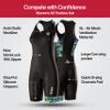 SLS3 Triathlon Suits Women - One Piece Tri Suit Women with Comfortable and Durable FRT Fabric - No Shelf Bra (Black/Tropical Camo, Large) view 4