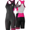 SLS3 Triathlon Suits Women Sleeveless Trisuit Women - Premium FX Fabric, Tri Suit Womens Triathlon Suit, No Shelf Bra (Sky Pink, Small) view 1