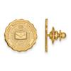 Central Michigan University Chippewas School Seal Lapel Pin in Gold Plated Sterling Silver 18x18mm view 1