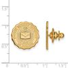 Central Michigan University Chippewas School Seal Lapel Pin in Gold Plated Sterling Silver 18x18mm view 2
