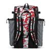 Boombah Superpack Bat Pack -Backpack Version (no wheels) - Holds 4 Bats - Camo Gray/Red - For Baseball or Softball view 2